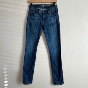 7 For All Mankind Women's Skinny Jeans - Dark Blue